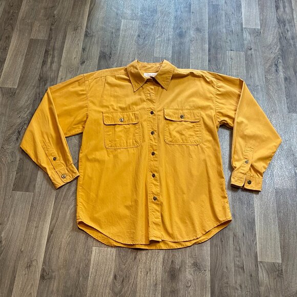 Bugle Boy Classics Orange Button Down Shirt 100% Cotton Women's Size Medium - Picture 1 of 6